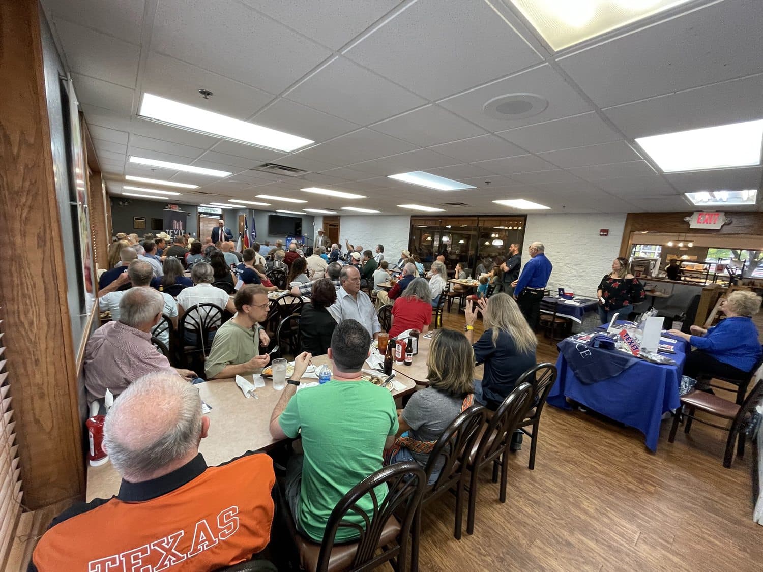 A Texas Nationalist Movement town hall.